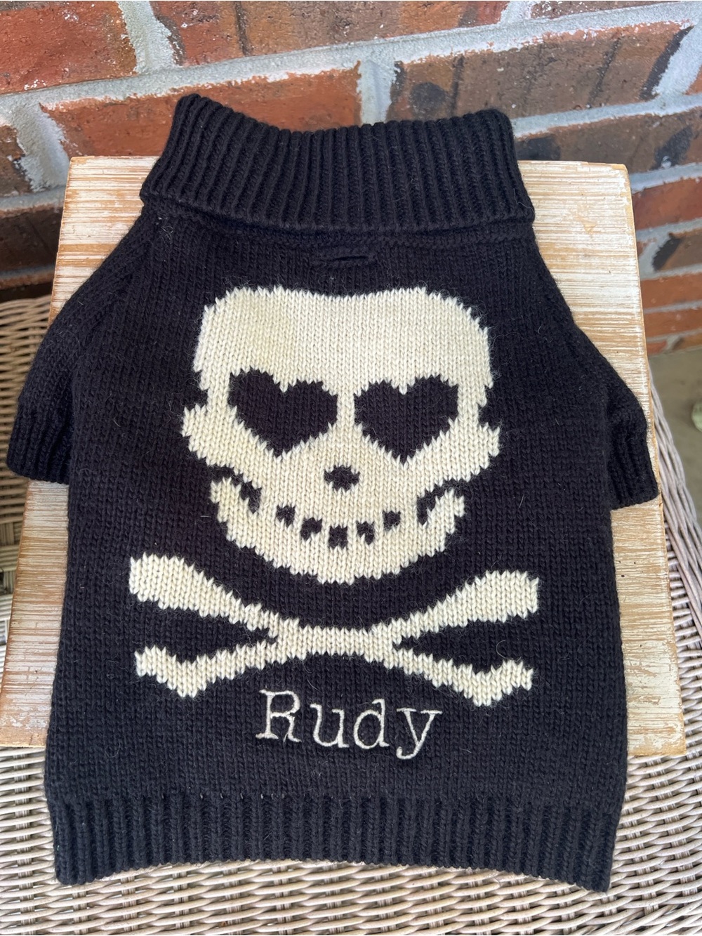 Mark and Graham Personalized Dog Sweater “Rudy”
